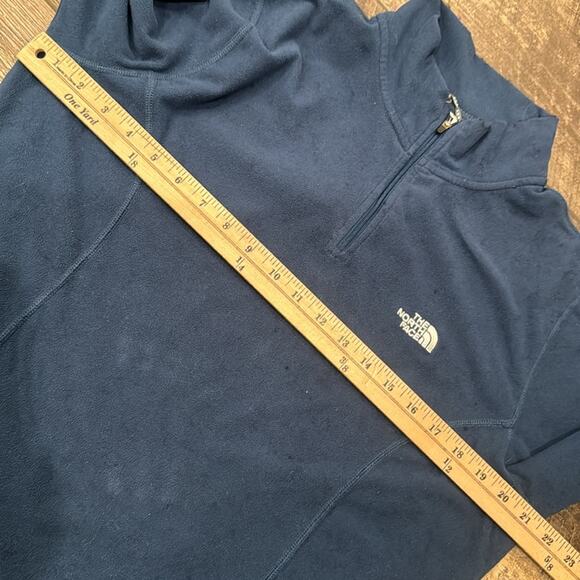 The North Face Men's Quarter Zip Fleece Pullover Blue Size XL - Picture 4 of 8